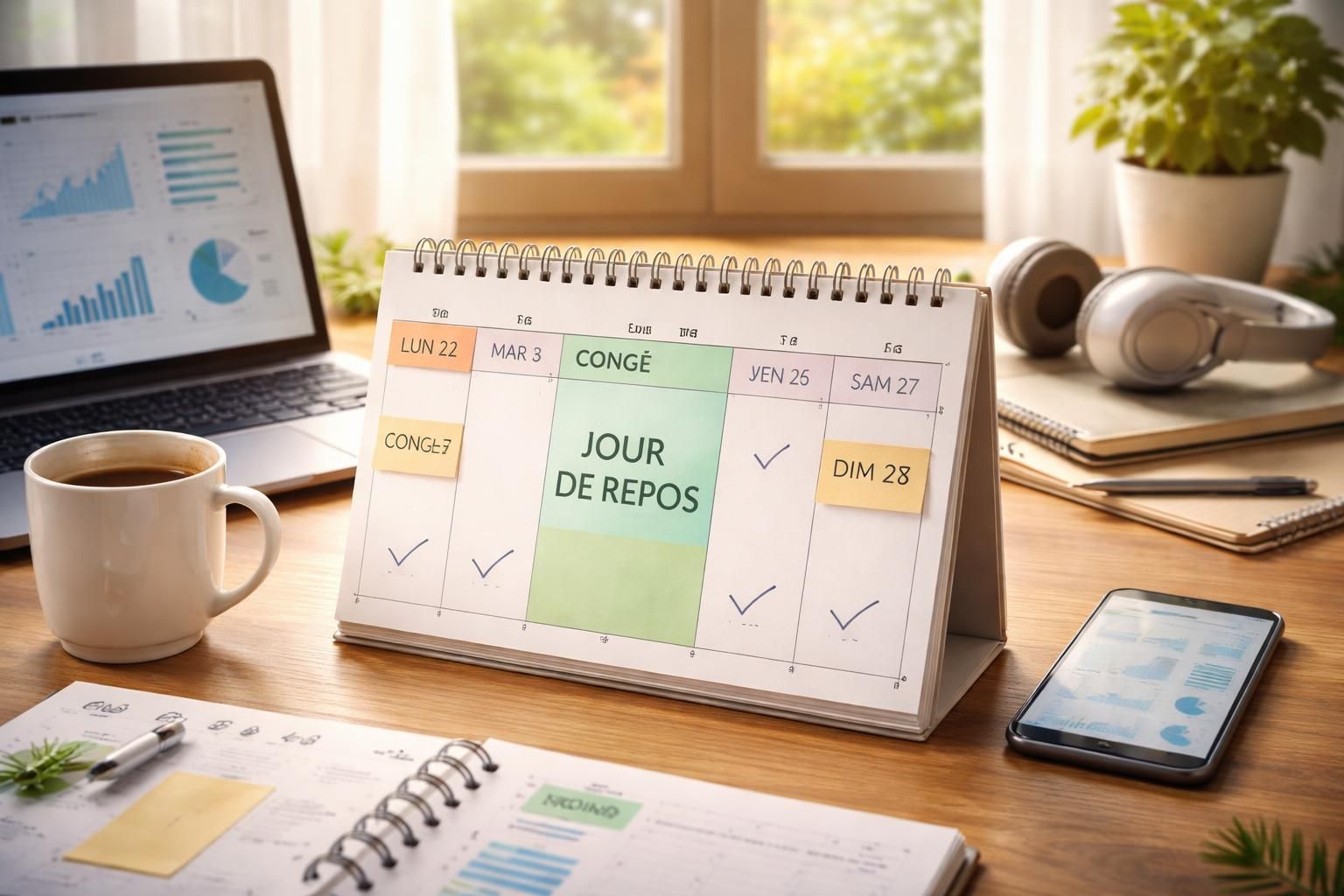 découvrez comment optimiser vos semaines de travail en combinant congés payés et jours de repos le mercredi pour un meilleur équilibre entre vie professionnelle et personnelle.