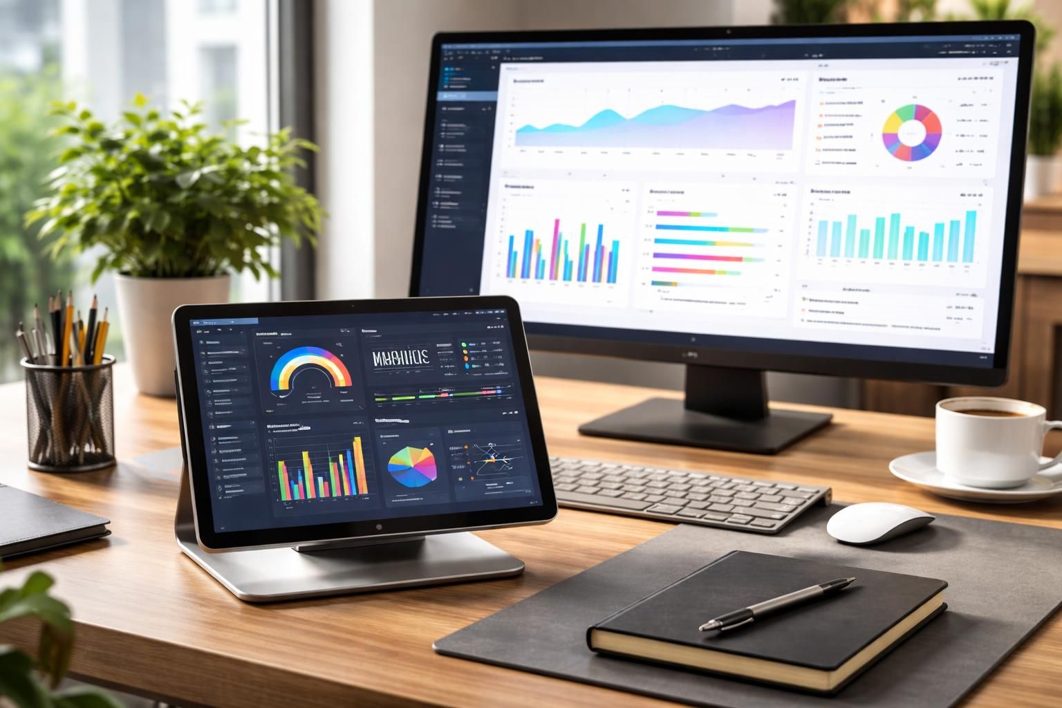 découvrez notre solution complète de pilotage avec un ipad transformé en écran kpi pour un management visuel efficace et intuitif. configurez facilement votre setup pour un suivi optimal des performances.